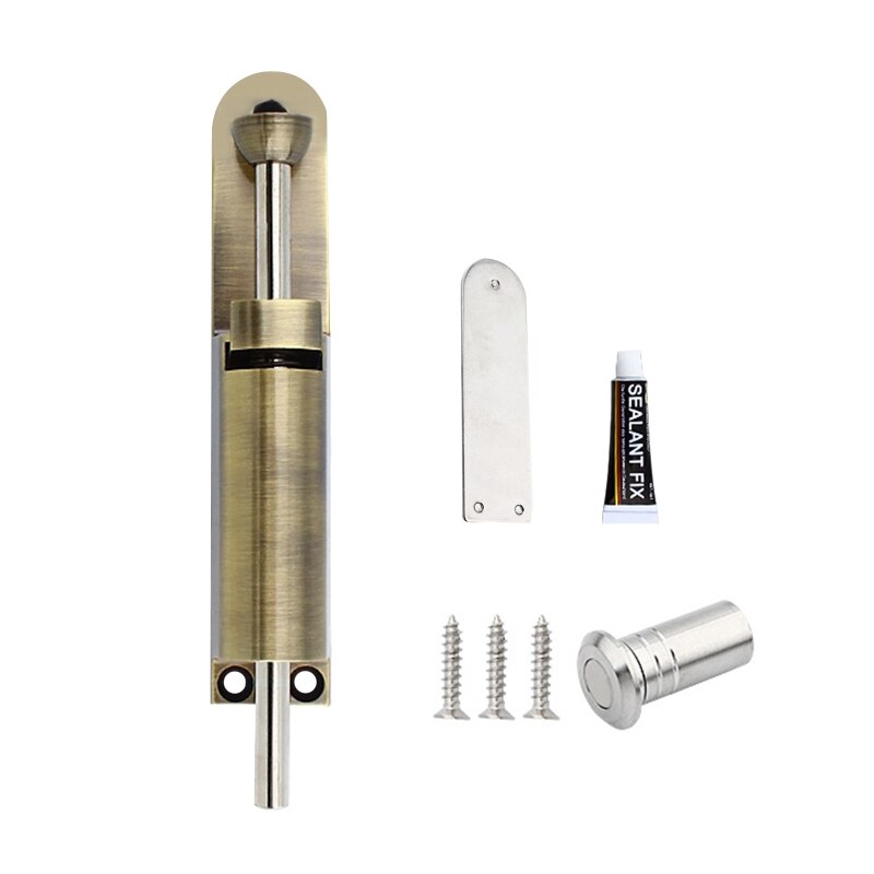 85AC Security Automatic Gate Lock Spring Loaded Bolt Latch Push Button Type Floor Door Lock Spring Bounce Door Bolt